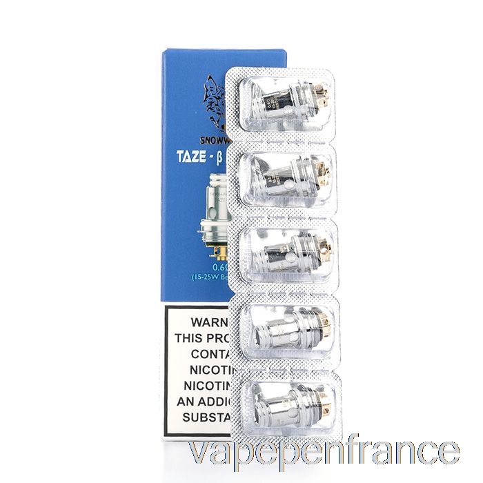 Bobines De Remplacement Snowwolf Taze Bobines Taze-Alpha 1,2 Ohm Stylo Vape